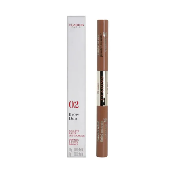 Clarins Brow Duo 02 Auburn Defines Fixes Brows
